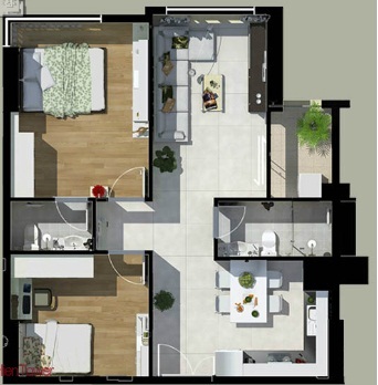 Mở bán căn hộ cao cấp 70m2 chỉ với 1.2 tỷ