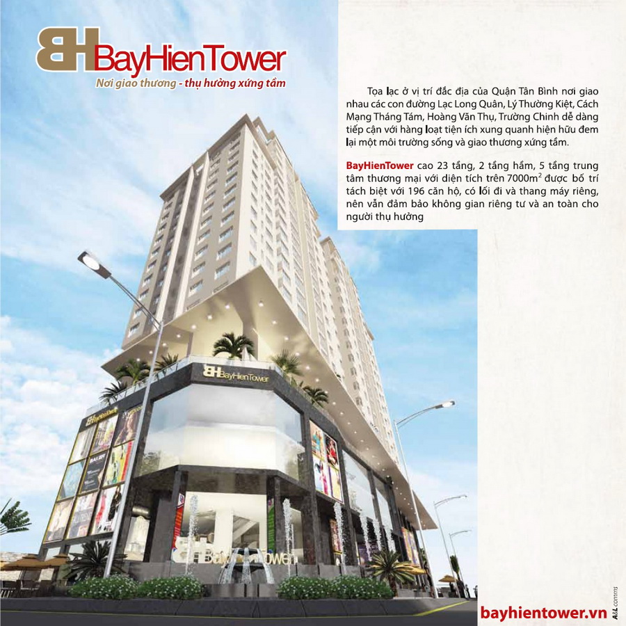 Căn hộ cao cấp trung tâm quận Tân Bình, BayHienTower