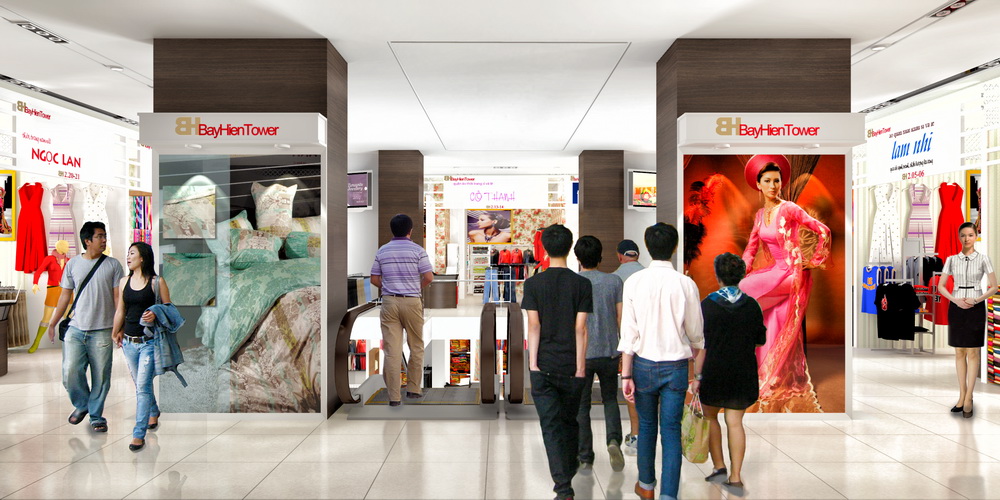Bán cửa hàng, ki ốt kinh doanh vải trong thương xá BayHienTower giá rẻ