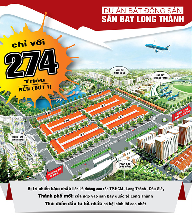 Cơ hội làm giàu trong năm mới, bất động sản sân bay quốc tế Long Thành