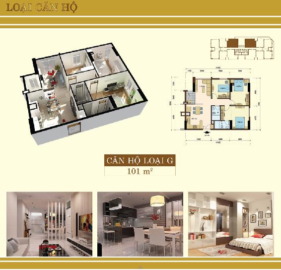 Cần bán căn hộ BayHienTower 101 m2 3 phòng ngủ, nội thất hiện đại tại Q.Tân Bình