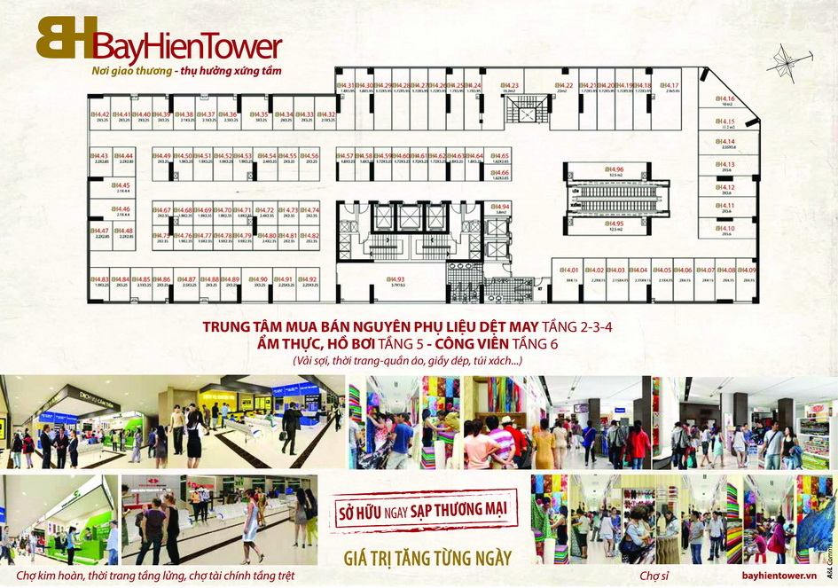 Mở bán 30 Sạp/Kiốt khu thương xá Bảy Hiền Tân Bình