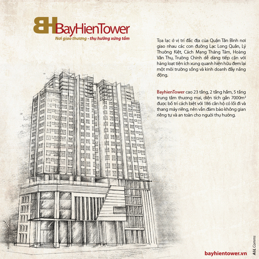 Bán căn hộ Bay Hien Tower sắp bàn giao