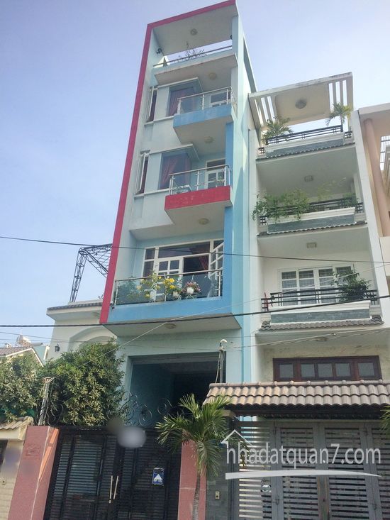 Bán gấp nhà phố 4 lầu mặt tiền đường số  Khu Cư Xá Ngân Hàng, P. Tân Thuận Tây, Q.7