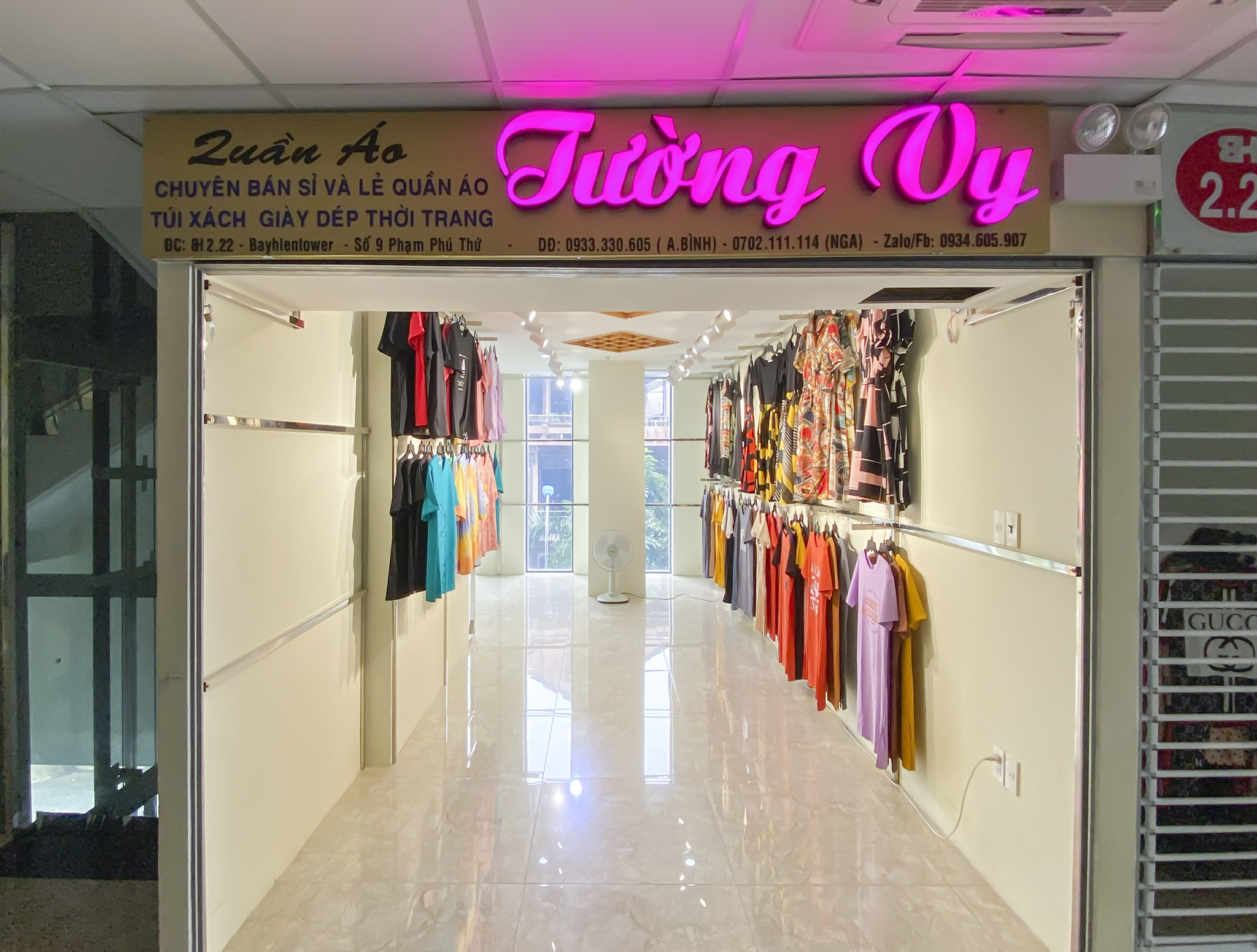 Bán sạp chợ Thương mại Bảy Hiền chuyên kinh doanh sỉ và lẻ vải sợ thời trang, phụ liệu...